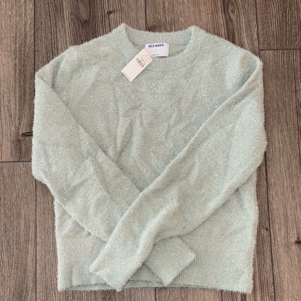 Old Navy Women's Light Green Crew Neck Sweater